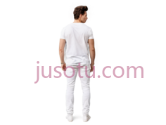 男性模特,T恤,牛仔裤,紧身服装PNG