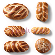 面包,编织,长条形,圆形,棕色PNG