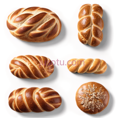 面包,编织,长条形,圆形,棕色, PNG