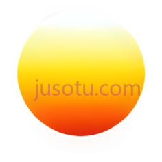 太阳,渐变,黄色到橙色PNG