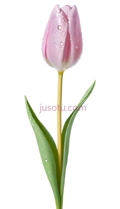 郁金香,粉色, PNG