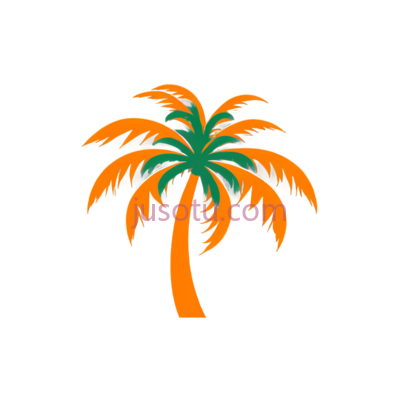 棕榈树,橙色, PNG