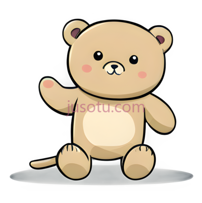 玩具熊,卡通,浅棕色, PNG