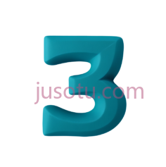 数字,3D立体,蓝色PNG