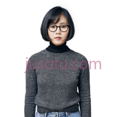 亚洲女性,短发,眼镜PNG