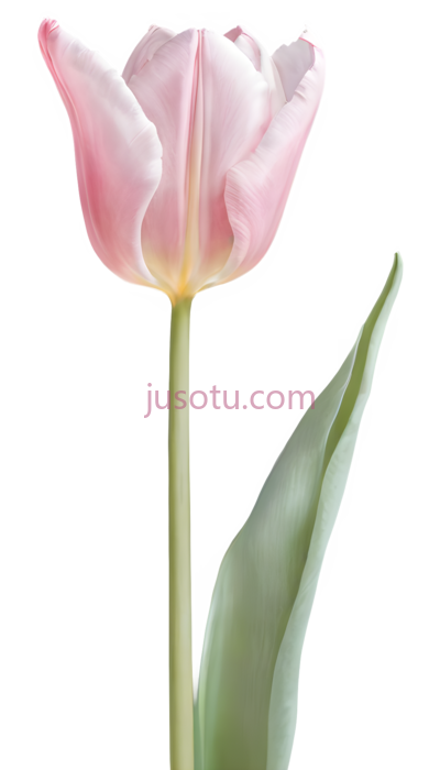 水彩,粉色郁金香, PNG
