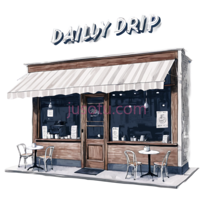 咖啡店,现代,白色,棕色, PNG