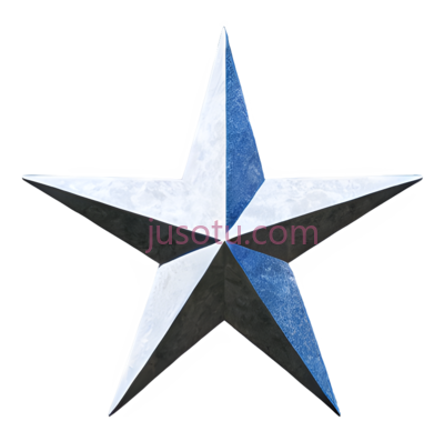 星星,五角星,蓝色,白色, PNG