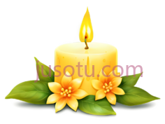 蜡烛,卡通,黄色PNG