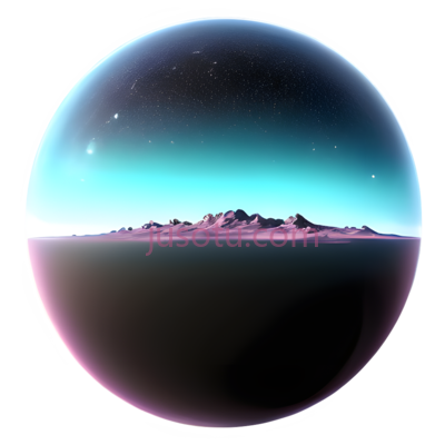 星球,科幻,蓝色, 紫色, PNG