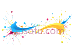 抽象图案,蓝色,黄色PNG