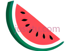 西瓜切片PNG