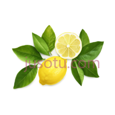 柠檬,柠檬片,柠檬叶PNG