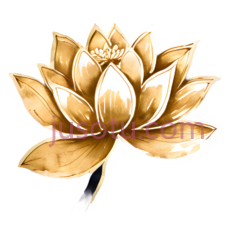 金箔,莲花PNG