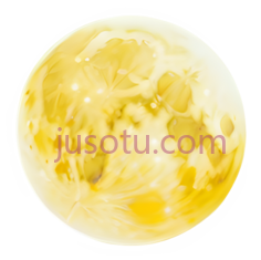 月亮,水彩画,黄色PNG