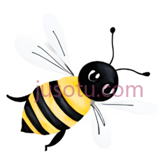 蜜蜂,卡通,黄色,黑色PNG