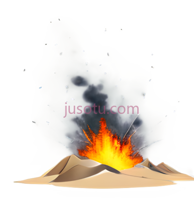 沙漠,爆炸, PNG