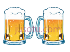 啤酒杯,卡通,黄色,白色PNG