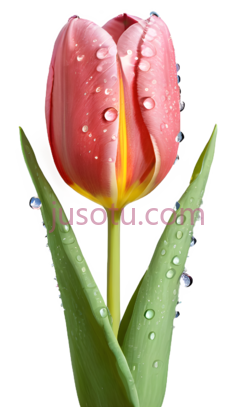 红郁金香PNG