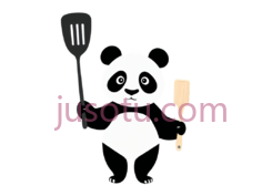 熊猫,卡通,黑白PNG