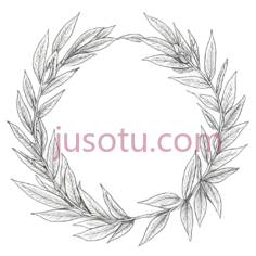 铅笔素描,桂冠PNG