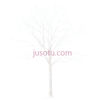 树,白色线条画,白色, PNG