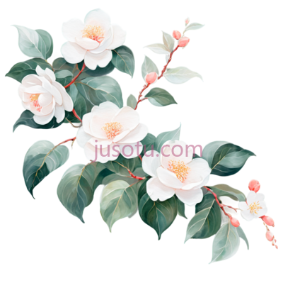 珊瑚藤,白山茶花, PNG