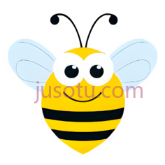 蜜蜂,卡通,黄色,黑色PNG