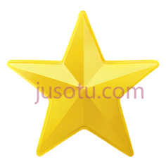 星星,卡通,金色PNG