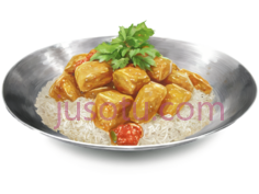 鸡肉饭,家常菜,黄色,白色PNG