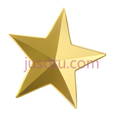 星星,卡通,金色PNG