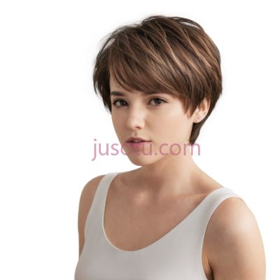 人物,短发,白色, PNG