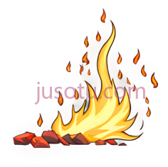 篝火,卡通,黄色,橙色PNG