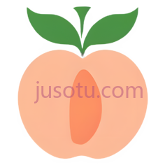 桃子,卡通,橙色PNG