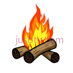 篝火,卡通,橙色,黄色PNG