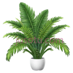 盆栽植物,插画,绿色PNG