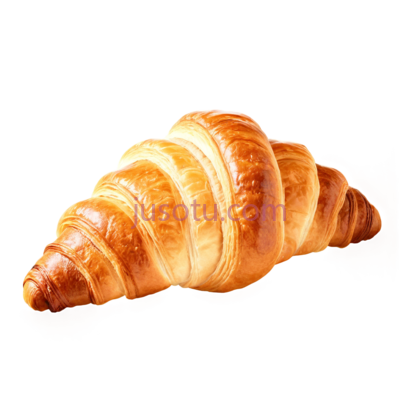 羊角面包,法式,金黄色, PNG