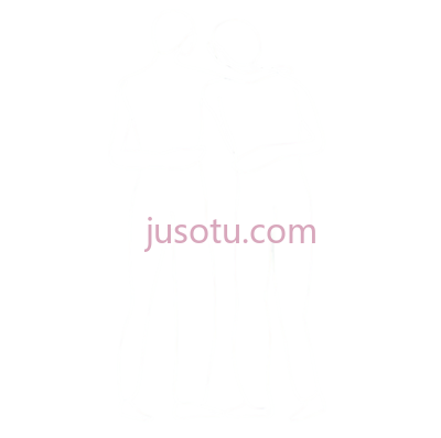 两个人,线条画,白色, PNG