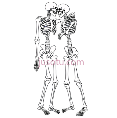 恐怖,爱情,骨骼, PNG