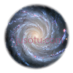 星系,螺旋状,蓝色,白色PNG