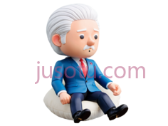 玩偶,卡通,蓝色西装, 白色头发PNG