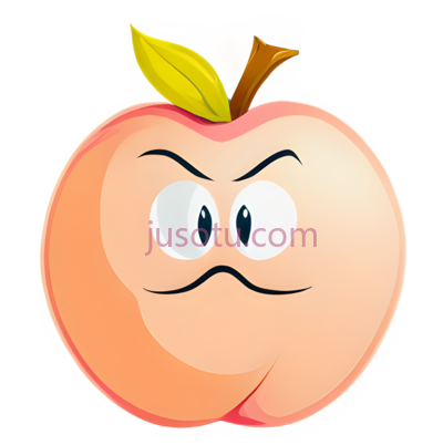 桃子,卡通,橙色, PNG