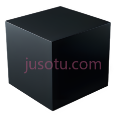 立方体,黑色PNG