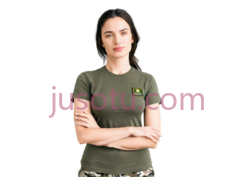 女模特,紧身军装T恤PNG