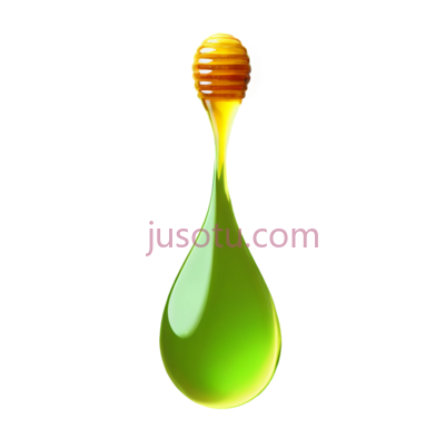 蜂蜜滴,绿色, PNG