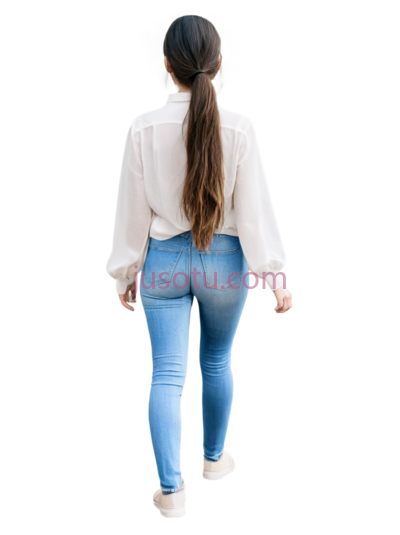 女性肖像,背影, PNG