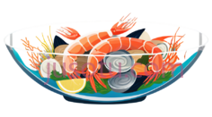 海鲜碗PNG