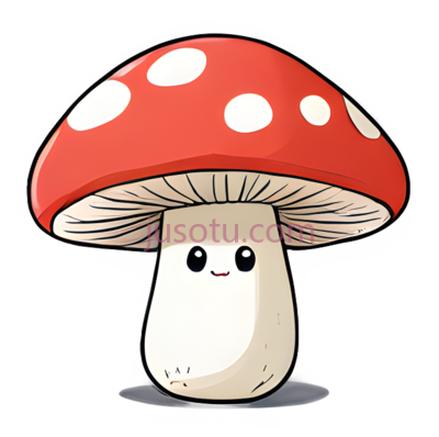 可爱蘑菇, PNG