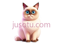 猫,卡通,浅粉色PNG