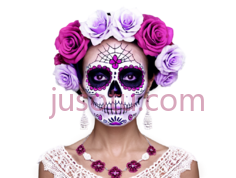 面具,骷髅,白色, 紫色PNG